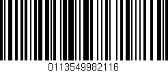 Código de barras (EAN, GTIN, SKU, ISBN): '0113549982116'