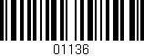 Código de barras (EAN, GTIN, SKU, ISBN): '01136'