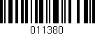 Código de barras (EAN, GTIN, SKU, ISBN): '011380'