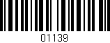 Código de barras (EAN, GTIN, SKU, ISBN): '01139'