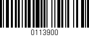 Código de barras (EAN, GTIN, SKU, ISBN): '0113900'