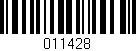 Código de barras (EAN, GTIN, SKU, ISBN): '011428'