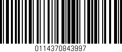 Código de barras (EAN, GTIN, SKU, ISBN): '0114370843997'