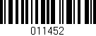 Código de barras (EAN, GTIN, SKU, ISBN): '011452'