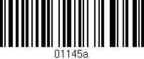 Código de barras (EAN, GTIN, SKU, ISBN): '01145a'