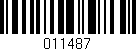 Código de barras (EAN, GTIN, SKU, ISBN): '011487'