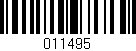 Código de barras (EAN, GTIN, SKU, ISBN): '011495'