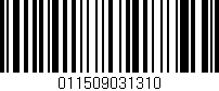 Código de barras (EAN, GTIN, SKU, ISBN): '011509031310'