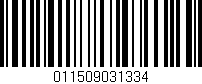 Código de barras (EAN, GTIN, SKU, ISBN): '011509031334'