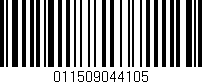 Código de barras (EAN, GTIN, SKU, ISBN): '011509044105'