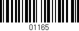 Código de barras (EAN, GTIN, SKU, ISBN): '01165'