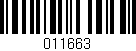 Código de barras (EAN, GTIN, SKU, ISBN): '011663'