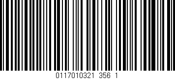 Código de barras (EAN, GTIN, SKU, ISBN): '0117010321_356_1'