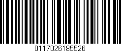 Código de barras (EAN, GTIN, SKU, ISBN): '0117026185526'