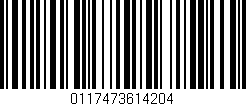 Código de barras (EAN, GTIN, SKU, ISBN): '0117473614204'
