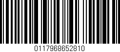 Código de barras (EAN, GTIN, SKU, ISBN): '0117968652810'