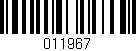 Código de barras (EAN, GTIN, SKU, ISBN): '011967'