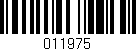Código de barras (EAN, GTIN, SKU, ISBN): '011975'