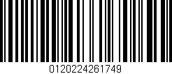 Código de barras (EAN, GTIN, SKU, ISBN): '0120224261749'