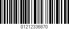 Código de barras (EAN, GTIN, SKU, ISBN): '01212336870'