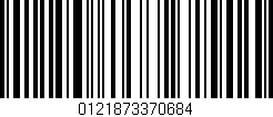 Código de barras (EAN, GTIN, SKU, ISBN): '0121873370684'