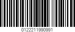 Código de barras (EAN, GTIN, SKU, ISBN): '0122211990991'