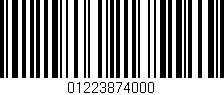 Código de barras (EAN, GTIN, SKU, ISBN): '01223874000'