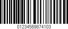 Código de barras (EAN, GTIN, SKU, ISBN): '01234569874103'