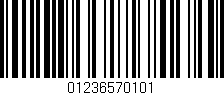Código de barras (EAN, GTIN, SKU, ISBN): '01236570101'