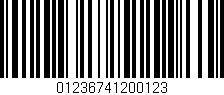 Código de barras (EAN, GTIN, SKU, ISBN): '01236741200123'