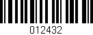 Código de barras (EAN, GTIN, SKU, ISBN): '012432'