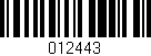 Código de barras (EAN, GTIN, SKU, ISBN): '012443'