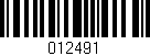 Código de barras (EAN, GTIN, SKU, ISBN): '012491'
