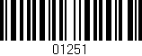 Código de barras (EAN, GTIN, SKU, ISBN): '01251'