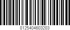 Código de barras (EAN, GTIN, SKU, ISBN): '0125404603203'