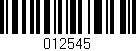 Código de barras (EAN, GTIN, SKU, ISBN): '012545'