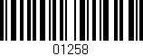 Código de barras (EAN, GTIN, SKU, ISBN): '01258'