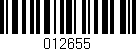 Código de barras (EAN, GTIN, SKU, ISBN): '012655'