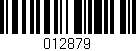 Código de barras (EAN, GTIN, SKU, ISBN): '012879'