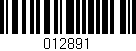 Código de barras (EAN, GTIN, SKU, ISBN): '012891'