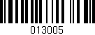 Código de barras (EAN, GTIN, SKU, ISBN): '013005'