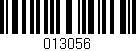 Código de barras (EAN, GTIN, SKU, ISBN): '013056'