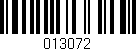 Código de barras (EAN, GTIN, SKU, ISBN): '013072'