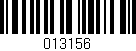 Código de barras (EAN, GTIN, SKU, ISBN): '013156'