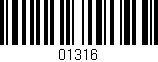 Código de barras (EAN, GTIN, SKU, ISBN): '01316'