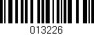 Código de barras (EAN, GTIN, SKU, ISBN): '013226'