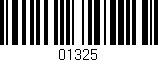 Código de barras (EAN, GTIN, SKU, ISBN): '01325'