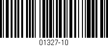 Código de barras (EAN, GTIN, SKU, ISBN): '01327-10'