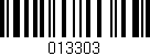 Código de barras (EAN, GTIN, SKU, ISBN): '013303'