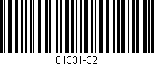 Código de barras (EAN, GTIN, SKU, ISBN): '01331-32'